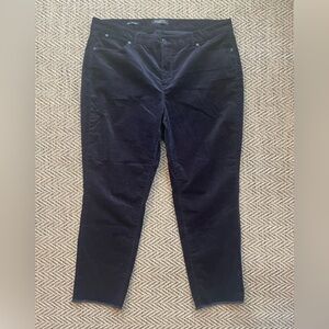 Talbots Women's 16W Navy Blue corduroy slacks